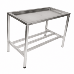metal draining table