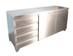 stainless steel floor cupboards