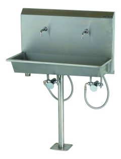 stainless steel knee operated sink