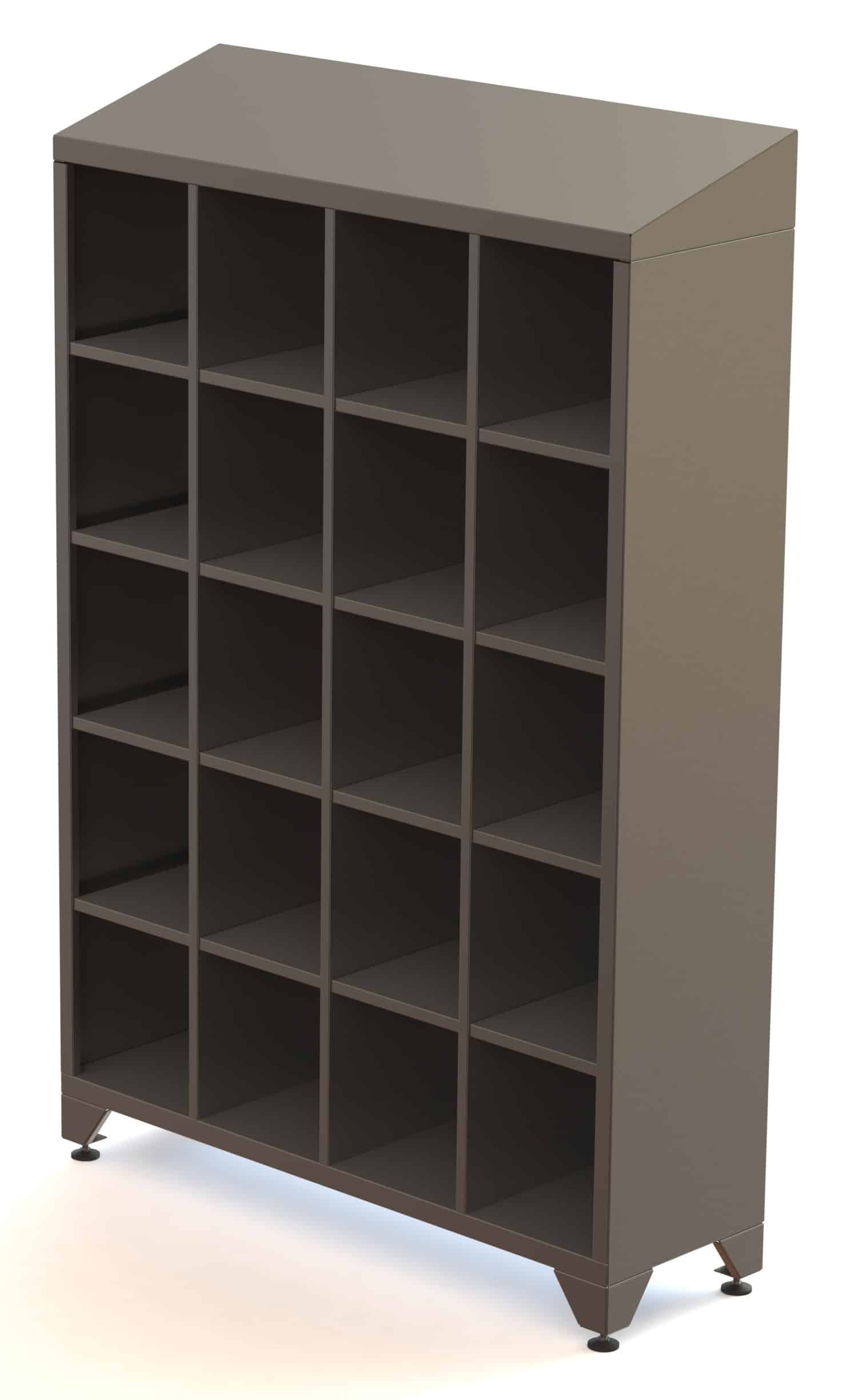 Pigeon Hole Shoe Storage Stainless Steel Shoe Racks Unitech