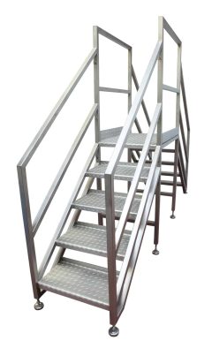 stainless steel mobile step unit