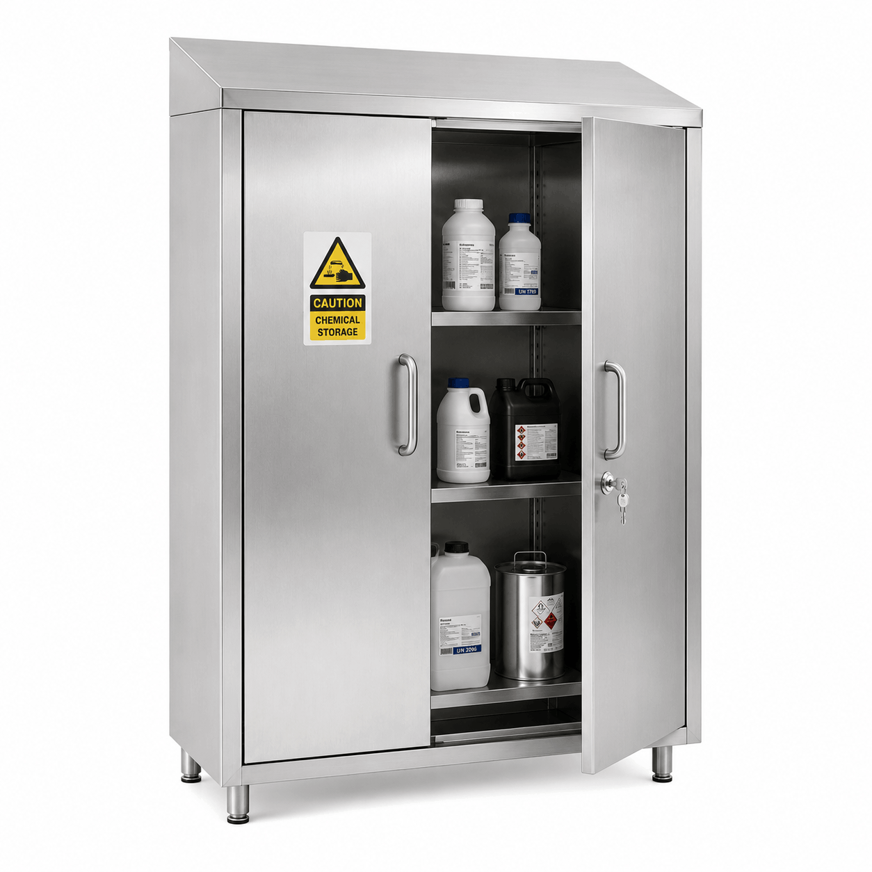 Stainless Steel Chemical Cupboard 2 stainless steel chemical cupboard