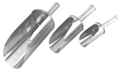 stainless steel flour scoop