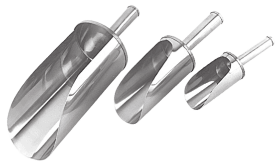 Stainless Steel Flour Scoop, Product Handling Utensils