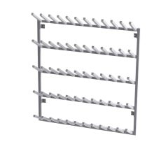 Aluminium Wall Mounted Welly Rack