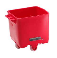 red tote bin