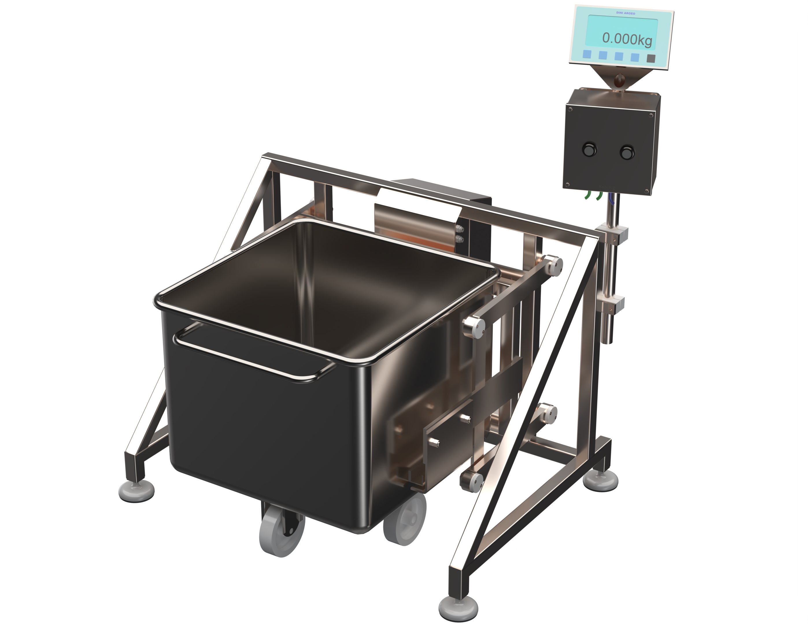 Tote Bin Scale - PNU - Front Iso With Bin