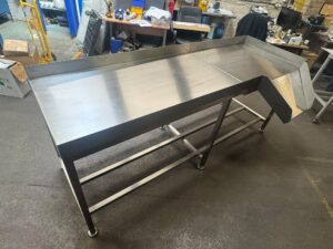Bespoke Drainage Table for Food Processing
