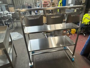 Stainless Steel Ingredients Table with A4 Document Holder